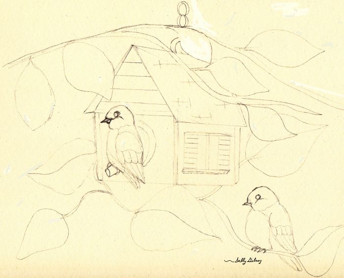 Bluebird home by Sally Gilroy
